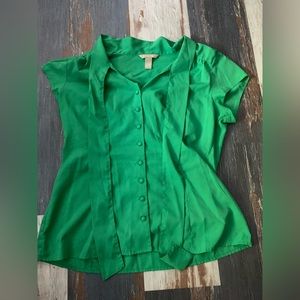 green banana republic blouse size 12